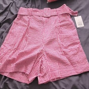 Pink and White stripe shorts